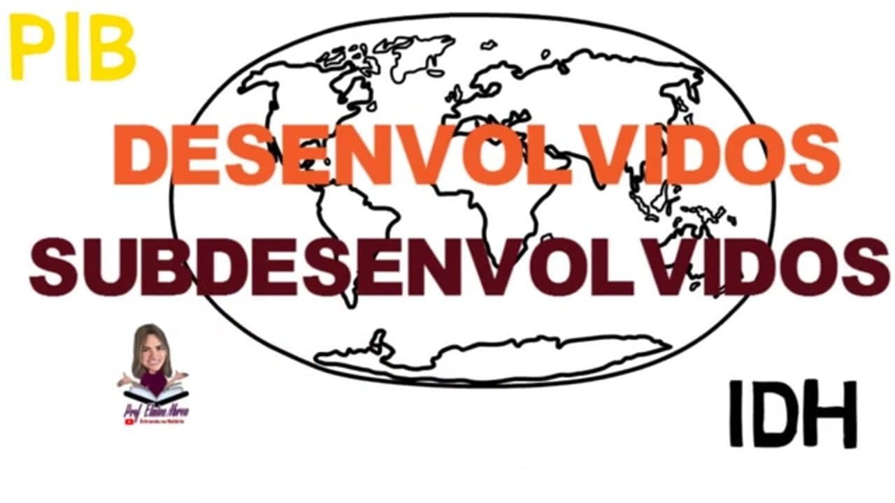 Thumbnail: PAÍSES DESENVOLVIDOS E SUBDESENVOLVIDOS - PIB E IDH
