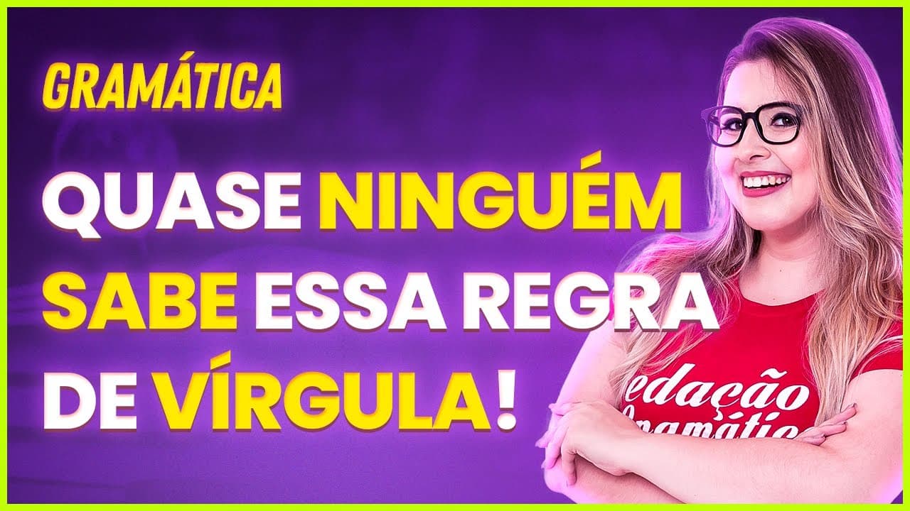 Thumbnail: USO DA VÍRGULA COM A CONJUNÇÃO "POIS" (MUITA GENTE ERRA!)- Profa. Pamba