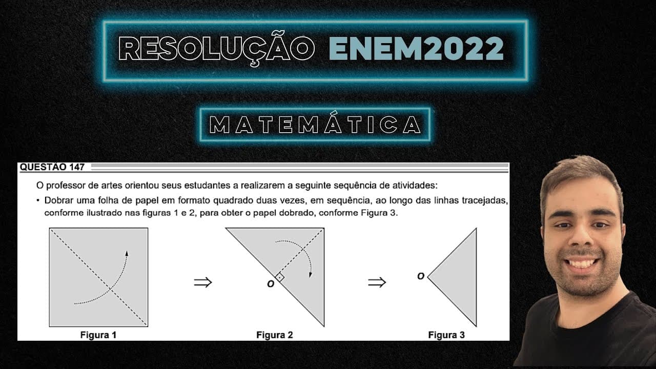 Thumbnail: ENEM 2022 O professor de artes orientou seus estudantes a realizarem a seguinte sequência,