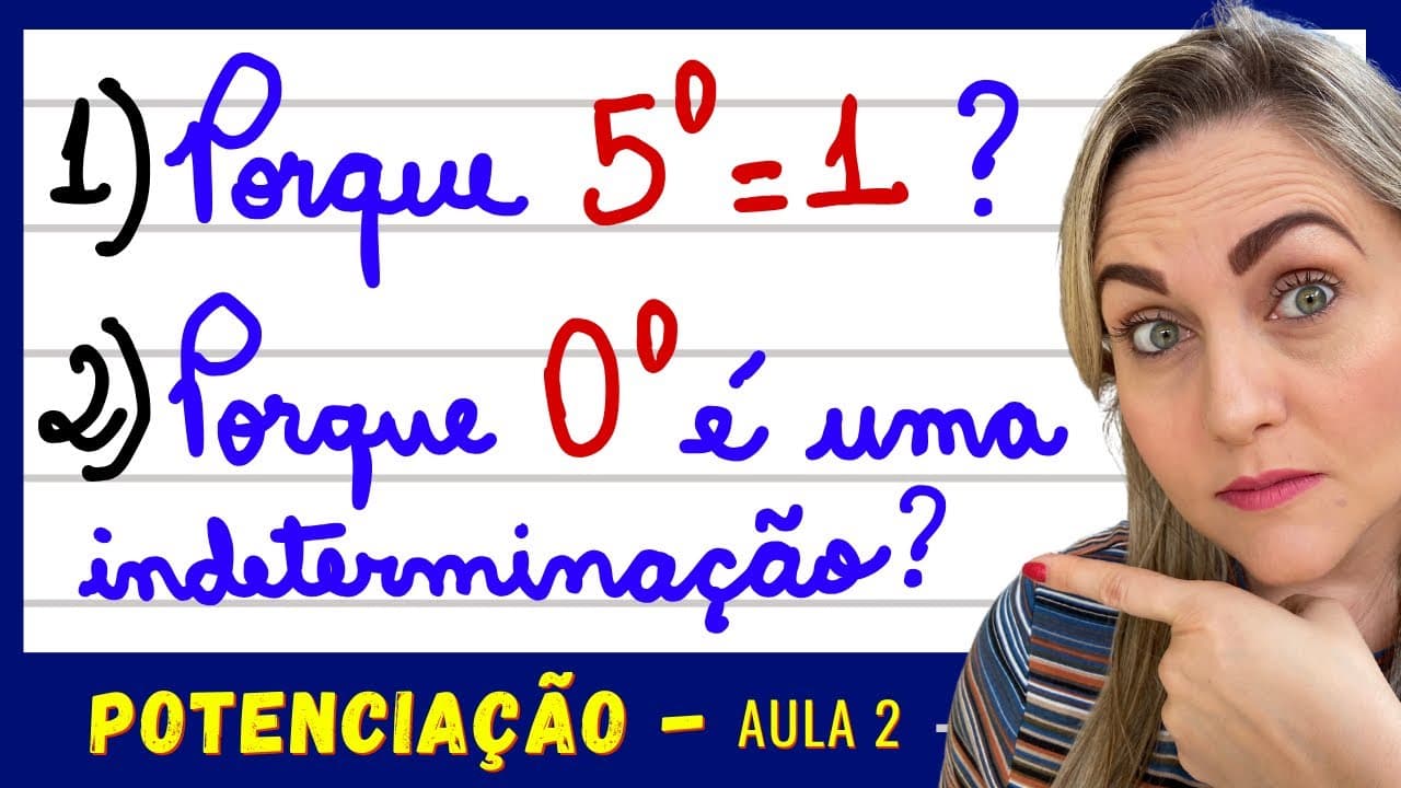 Thumbnail: PORQUE TODO NÚMERO ELEVADO A ZERO É 1 ?  EXPLICAÇÃO DETALHADA 📚🚀
