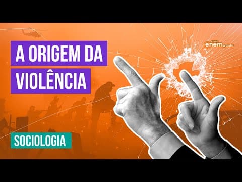 Thumbnail da aula: A ORIGEM DA VIOLÊNCIA: conceito, causas e tipos | Sociologia Enem | Prof. Fábio Luís Pereira