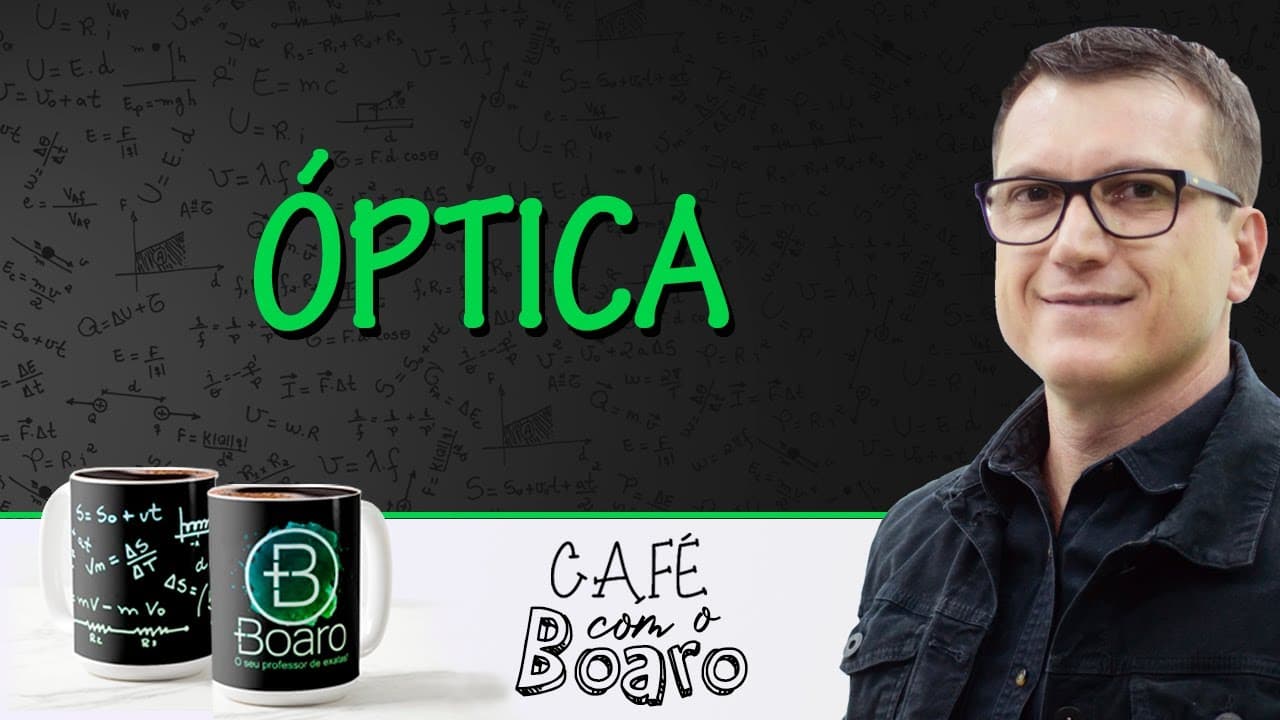 Thumbnail: ÓPTICA - EXERCÍCIOS PARA REVISÃO DE FÍSICA - Café com o Professor Boaro.