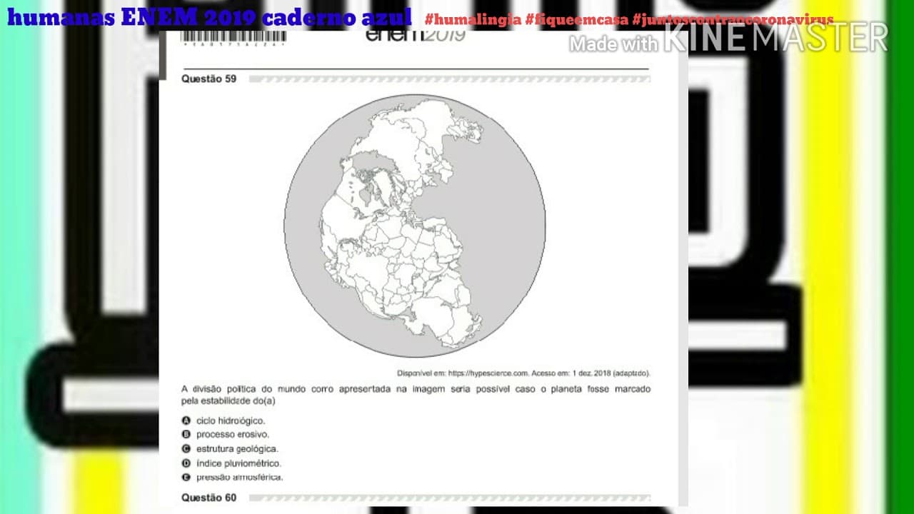 Thumbnail: Questão 59 enem 2019 humanas caderno azul-geo