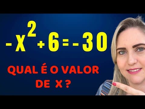 Thumbnail da aula: EQUAÇÃO DO 2º GRAU INCOMPLETA !! Matemática basica todo dia.📚🚀