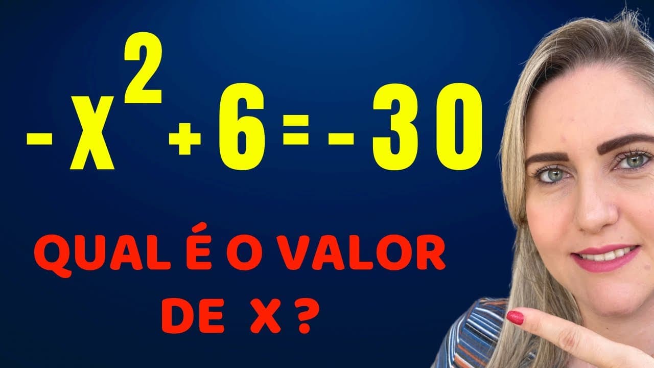 Thumbnail: EQUAÇÃO DO 2º GRAU INCOMPLETA !! Matemática basica todo dia.📚🚀