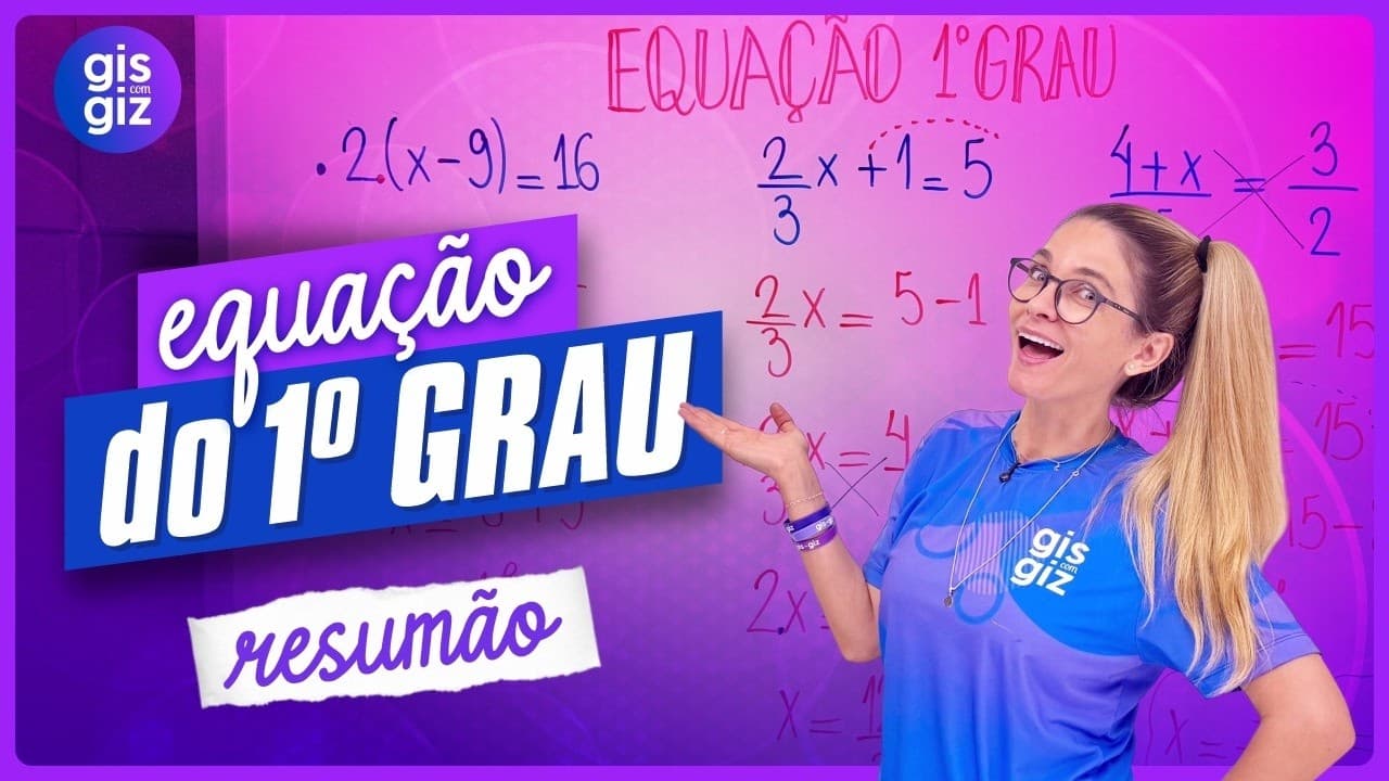 Thumbnail: EQUAÇÃO DO 1º GRAU - RESUMÃO