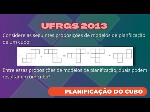 Thumbnail da aula: Planificação do Cubo - UFRGS 2013 - Considere as seguintes proposições