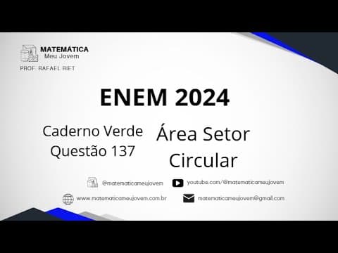 Thumbnail da aula: ENEM 2024 Questão 137 - Caderno Verde - Um proprietário pretende instalar um sensor de presença para