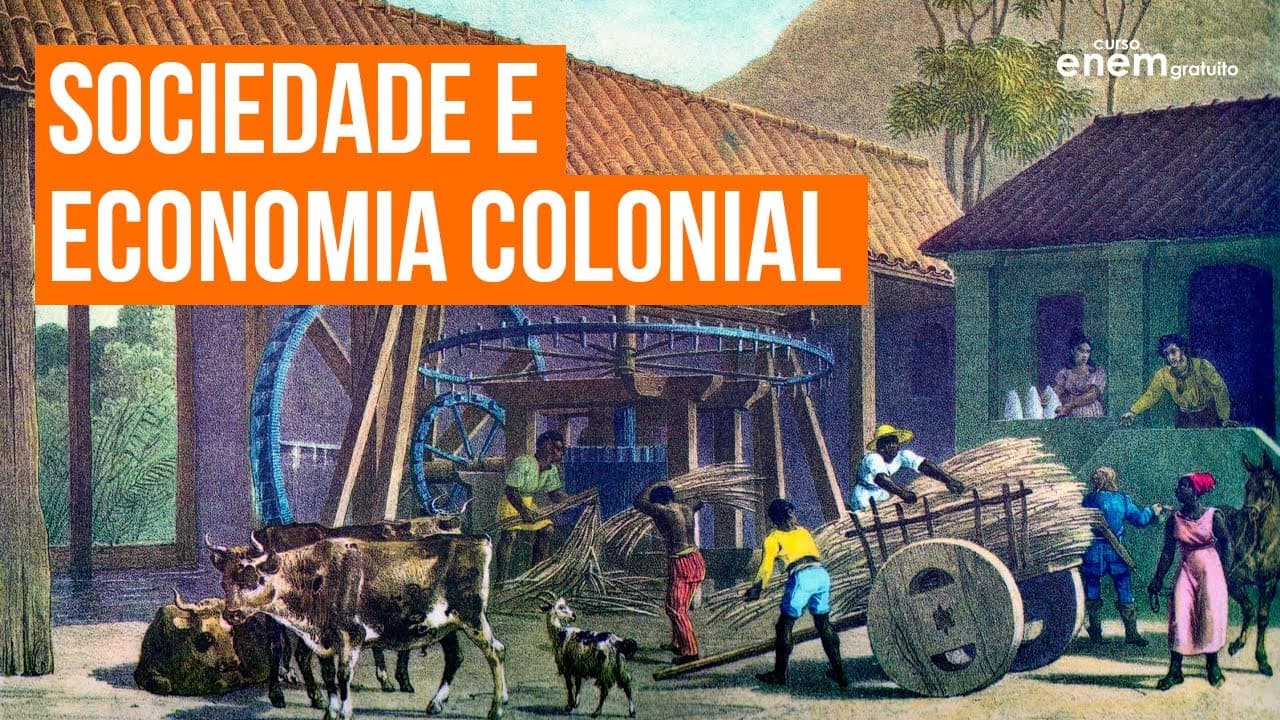 Thumbnail: SOCIEDADE E ECONOMIA COLONIAL | Resumo de História para o Enem