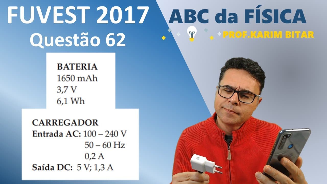 Thumbnail: FUVEST - 2017 - 1° FASE - QUESTÃO 62