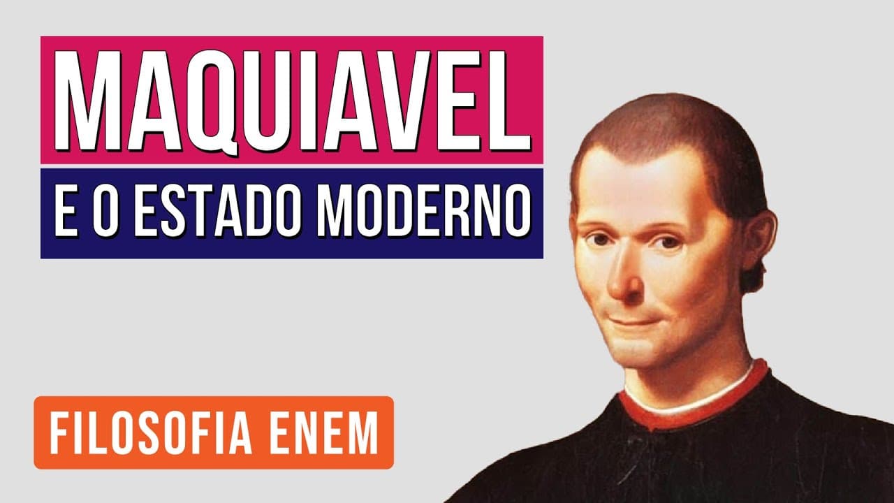 Thumbnail: MAQUIAVEL E O ESTADO MODERNO | Filosofia para o Enem | Ernani Júnior da Silva