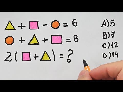 Thumbnail da aula: QUESTÃO DE RACIOCÍNIO LÓGICO - Muita gente não consegue fazer!