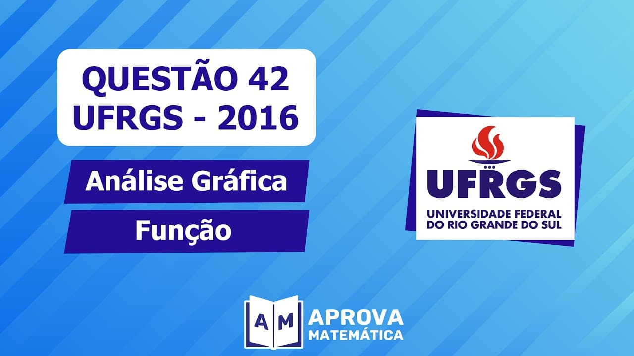 Thumbnail: Questão 42 - UFRGS 2016: Função - Análise Gráfica