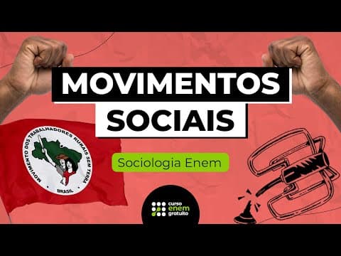 Thumbnail da aula: O QUE SÃO E COMO ESTUDAR MOVIMENTOS SOCIAIS | Sociologia para o Enem | Fábio Pereira