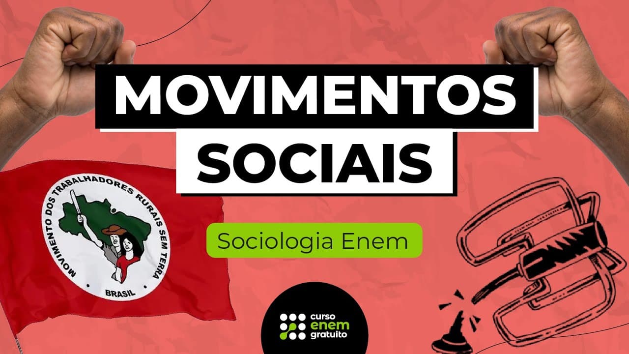 Thumbnail: O QUE SÃO E COMO ESTUDAR MOVIMENTOS SOCIAIS | Sociologia para o Enem | Fábio Pereira