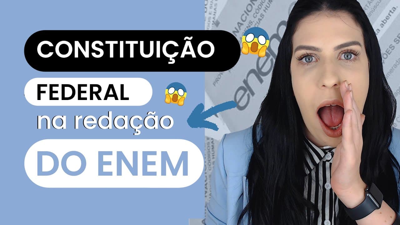 Thumbnail: Citando a Constituição no ENEM