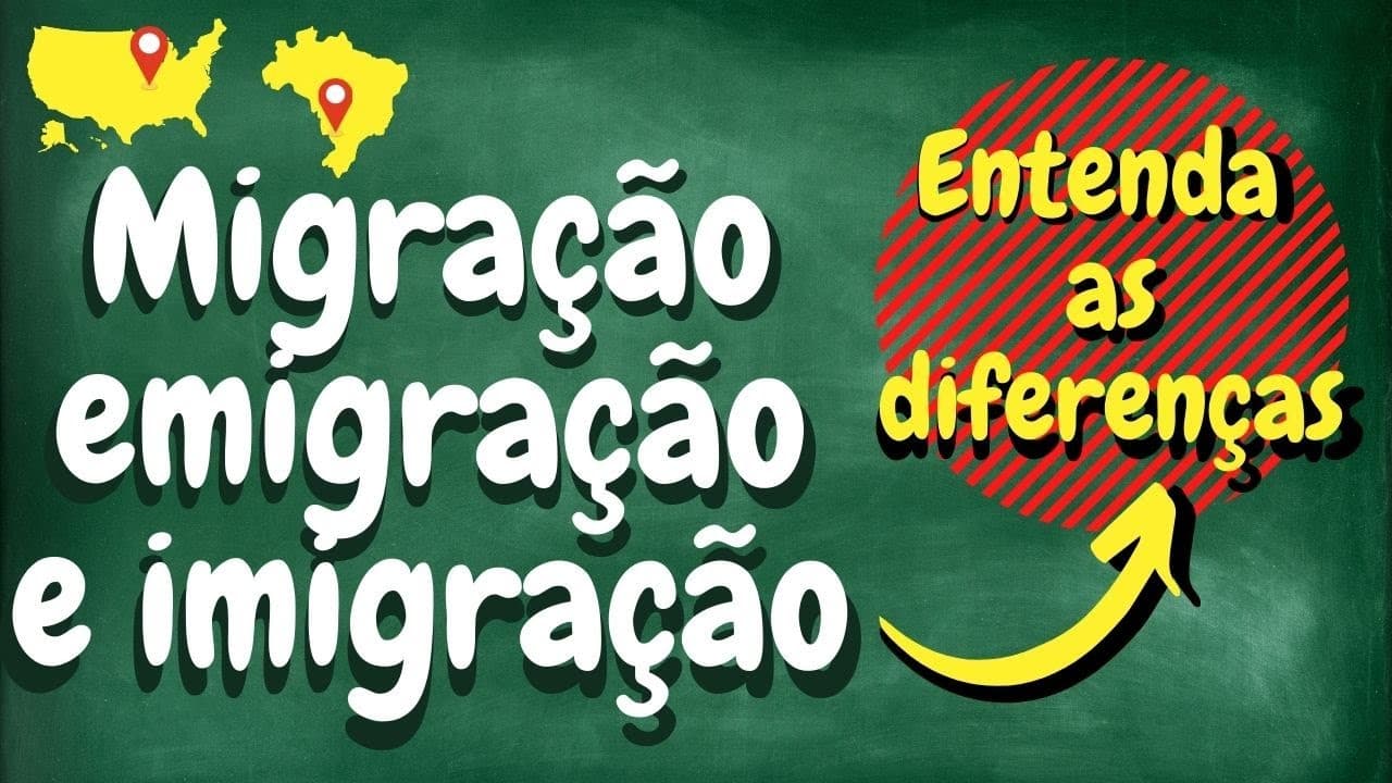 Thumbnail: Entenda as DIFERENÇAS entre migração, emigração e imigração