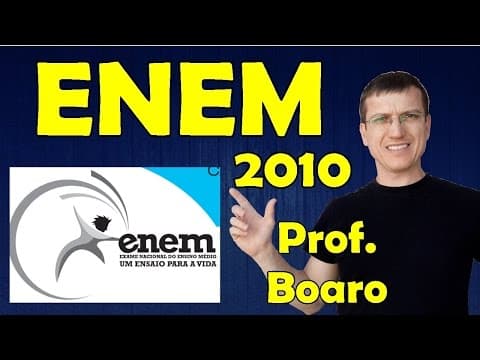 Thumbnail da aula: 58 - ENEM 2010 - Física - Termologia - Questão 58 resolvida (Caderno Azul) - Prof. Marcelo Boaro
