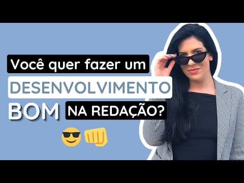 Thumbnail da aula: Como fazer um desenvolvimento PERFEITO na redação do Enem