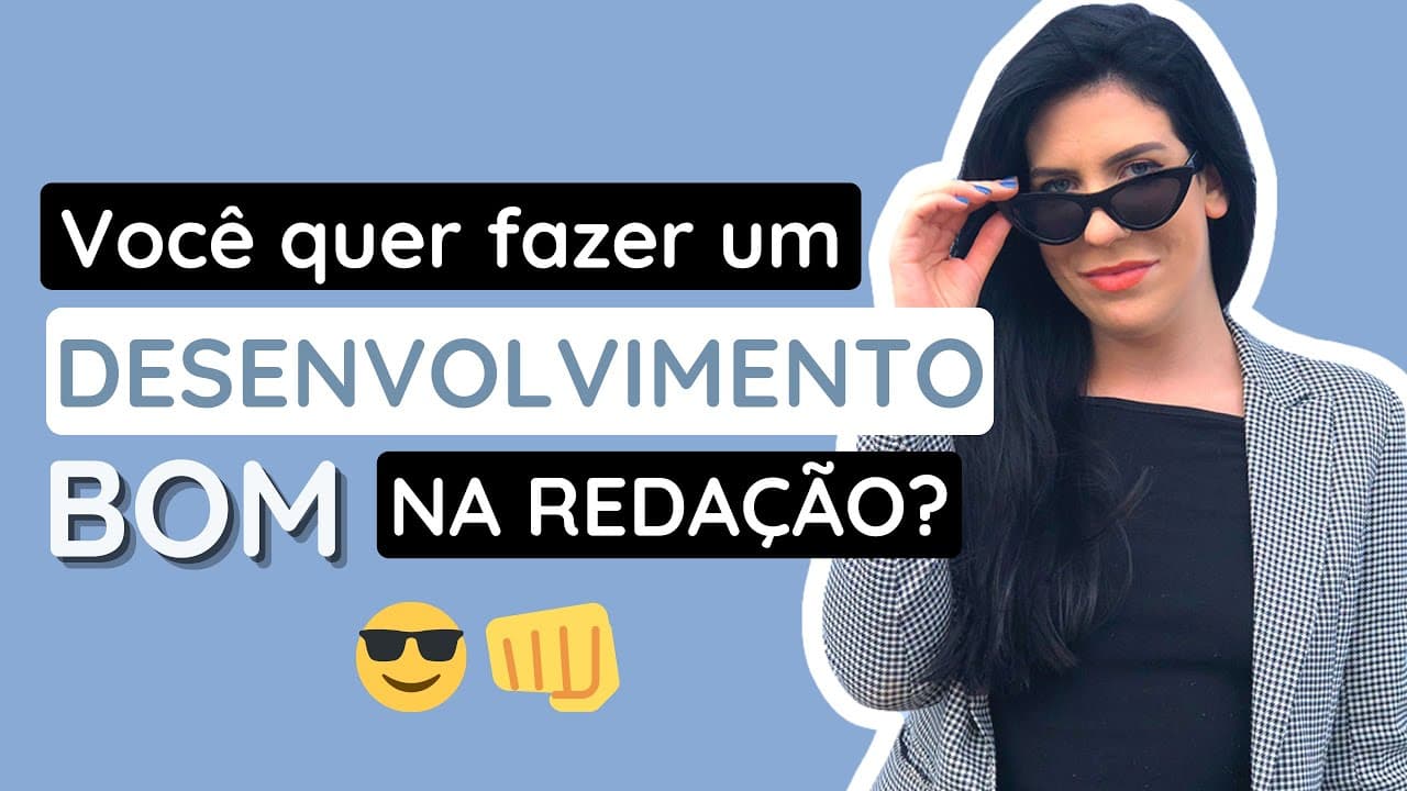 Thumbnail: Como fazer um desenvolvimento PERFEITO na redação do Enem