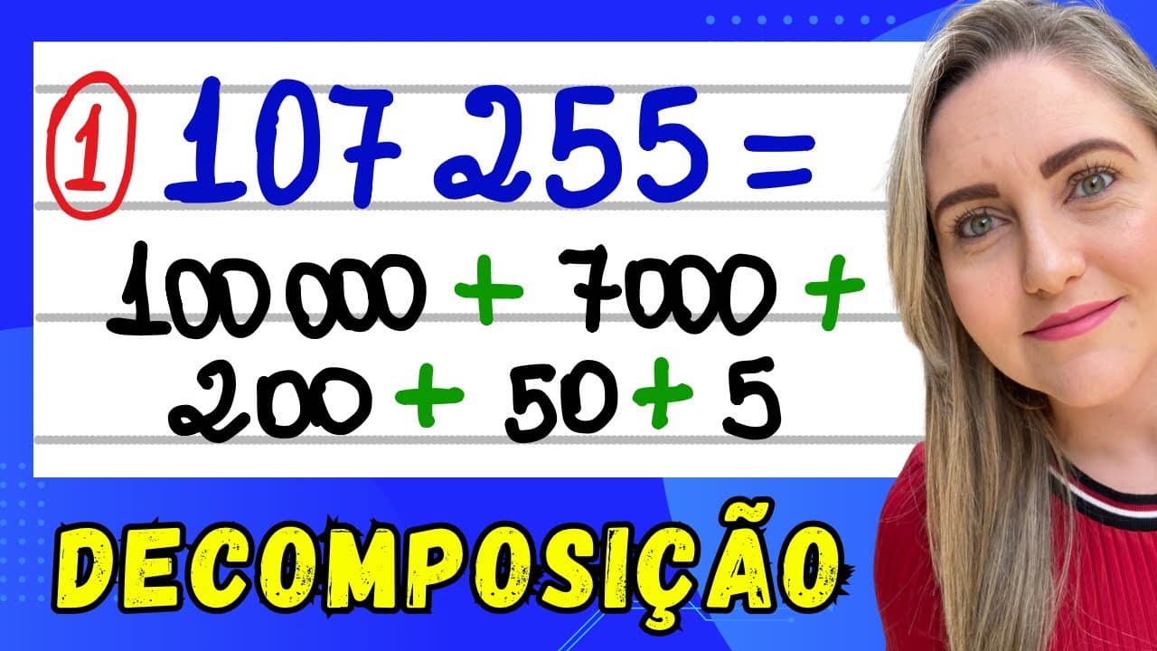 Thumbnail: APRENDA DECOMPOSIÇÃO DE NÚMEROS NATURAIS!!!  EXPLICAÇÃO DO CONTEÚDO! SISTEMA DE NUMERAÇÃO DECIMAL.