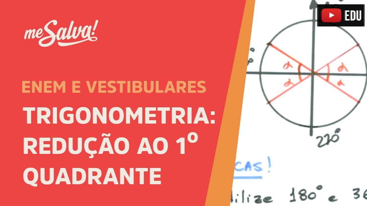 Thumbnail: Me Salva! TRG11 - Trigonometria - Redução ao primeiro quadrante