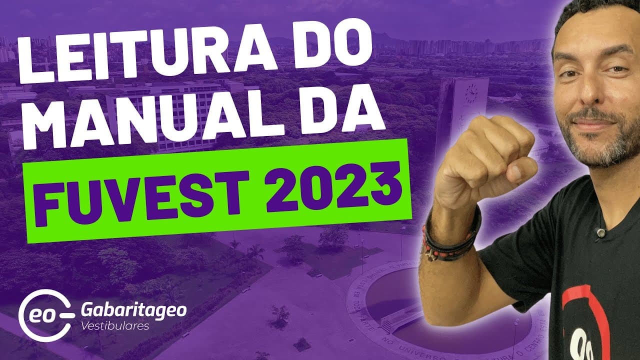 Thumbnail: Manual da Fuvest 2023 | Tudo o que você precisa saber | GabaritaGeo