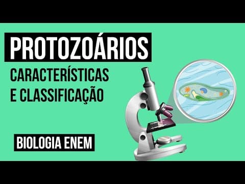 Thumbnail da aula: PROTOZOÁRIOS: características e classificação | Biologia para o Enem | Cláudia de Souza Aguiar