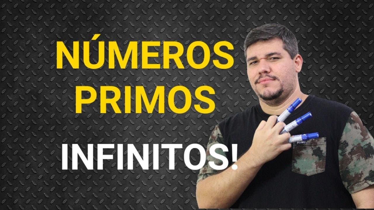 Thumbnail: Números Primos são INFINITOS - Demonstração fácil!