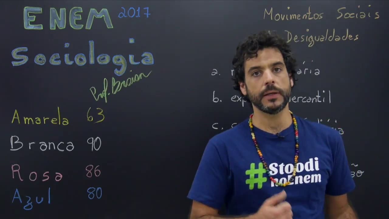 Thumbnail: ENEM 2017 - Questão 63 de Sociologia (Caderno Amarelo)
