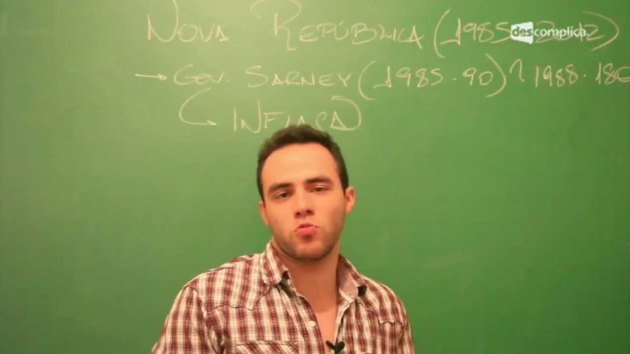 Thumbnail: Nova República: Governo Sarney - Aula ao Vivo de História | Descomplica