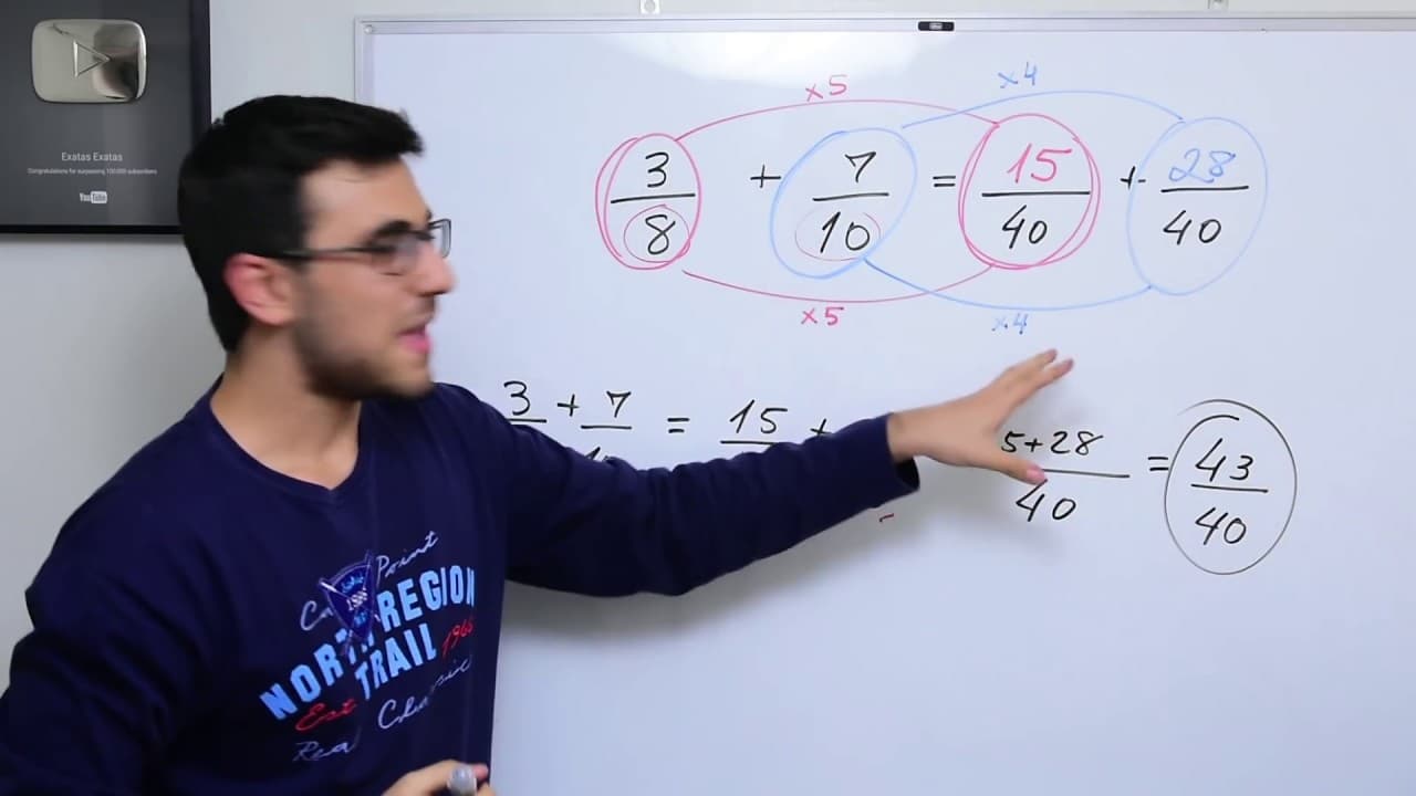 Thumbnail: OPERAÇÕES COM FRAÇÕES - Como fazer Adição, Subtração, Multiplicação e Divisão (Mestres do ENEM)