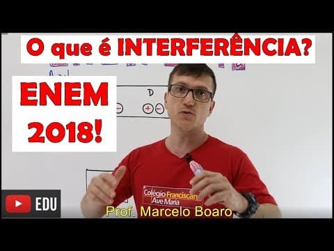 Thumbnail da aula: O que é INTERFERÊNCIA?  ENEM 2018 FÍSICA ONDULATÓRIA   QUESTÃO 120 Prova Azul   Vídeo Aula nº 10