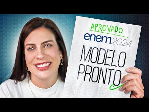 Thumbnail da aula: MELHOR MODELO de REDAÇÃO para o ENEM 2024