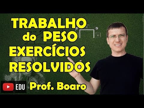 Thumbnail da aula: TRABALHO DA FORÇA PESO E DA FORÇA ELÁSTICA - EXERCÍCIOS - DINÂMICA - AULA 19 - Prof  Boaro ILIMIT