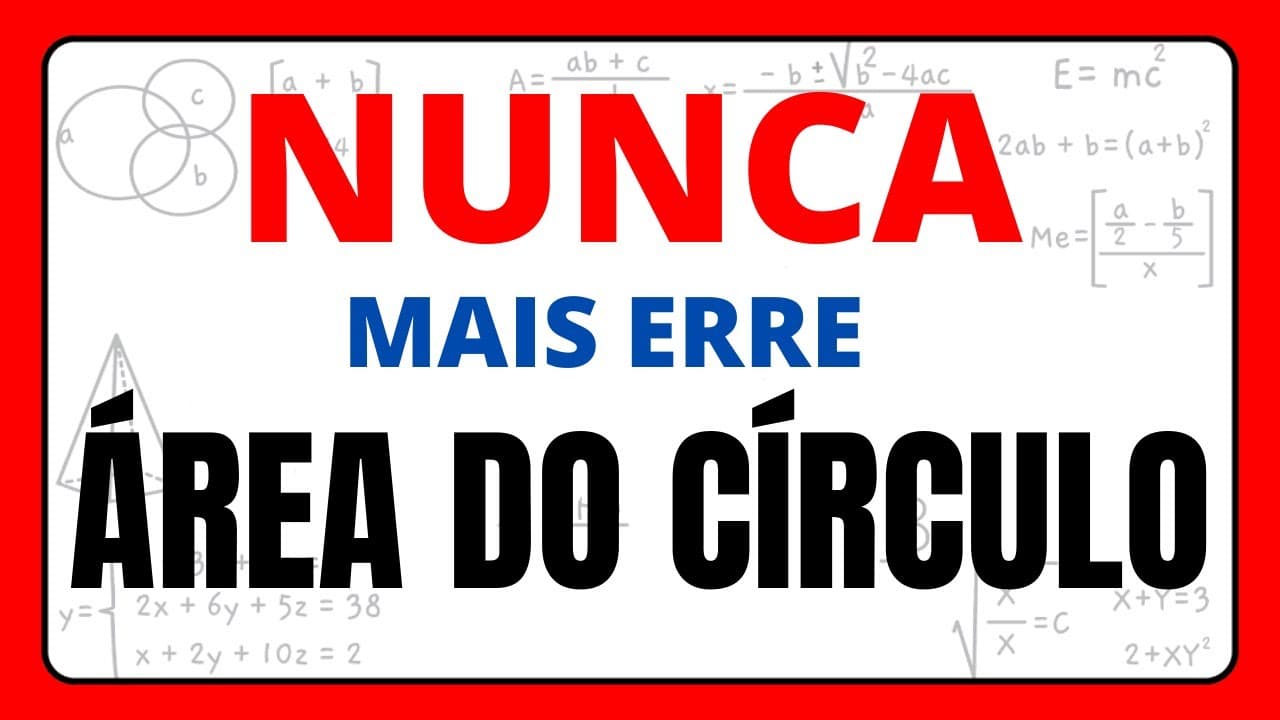 Thumbnail: NUNCA MAIS ERRE ÁREA DO CÍRCULO!!