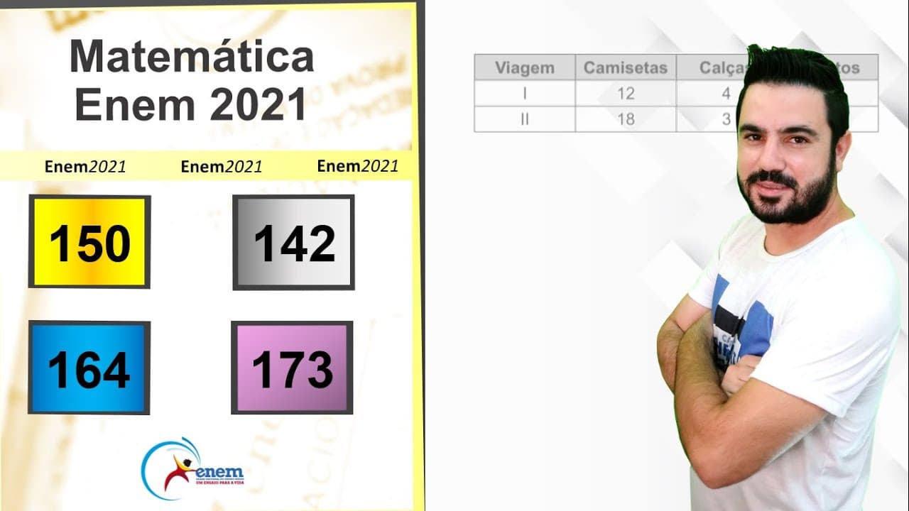 Thumbnail: ENEM 2021 | Questão 150 (prova amarela) |  O dono de uma loja pretende usar cartões imantados [...]