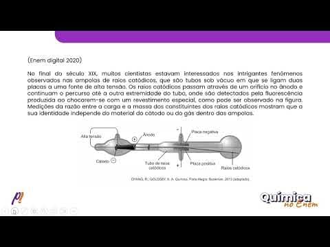 Thumbnail da aula: ENEM DIGITAL 2020 - ATOMÍSTICA E TABELA PERIÓDICA | No final do século XIX, muitos cientistas...