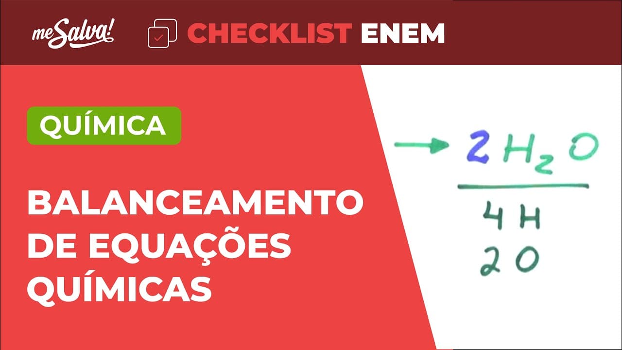 Thumbnail: Estequiometria: Reações - Química | Checklist ENEM | Me Salva!