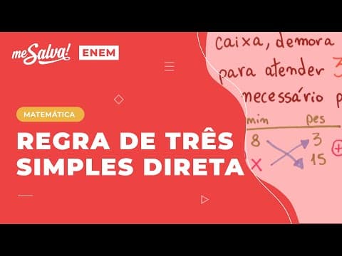 Thumbnail da aula: Regra de Três Simples Direta RDTA01 Aula 05