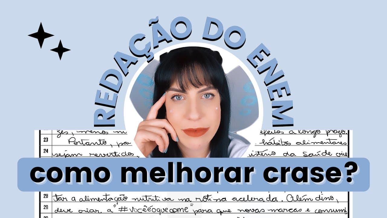 Thumbnail: Como estudar crase para a redação do Enem