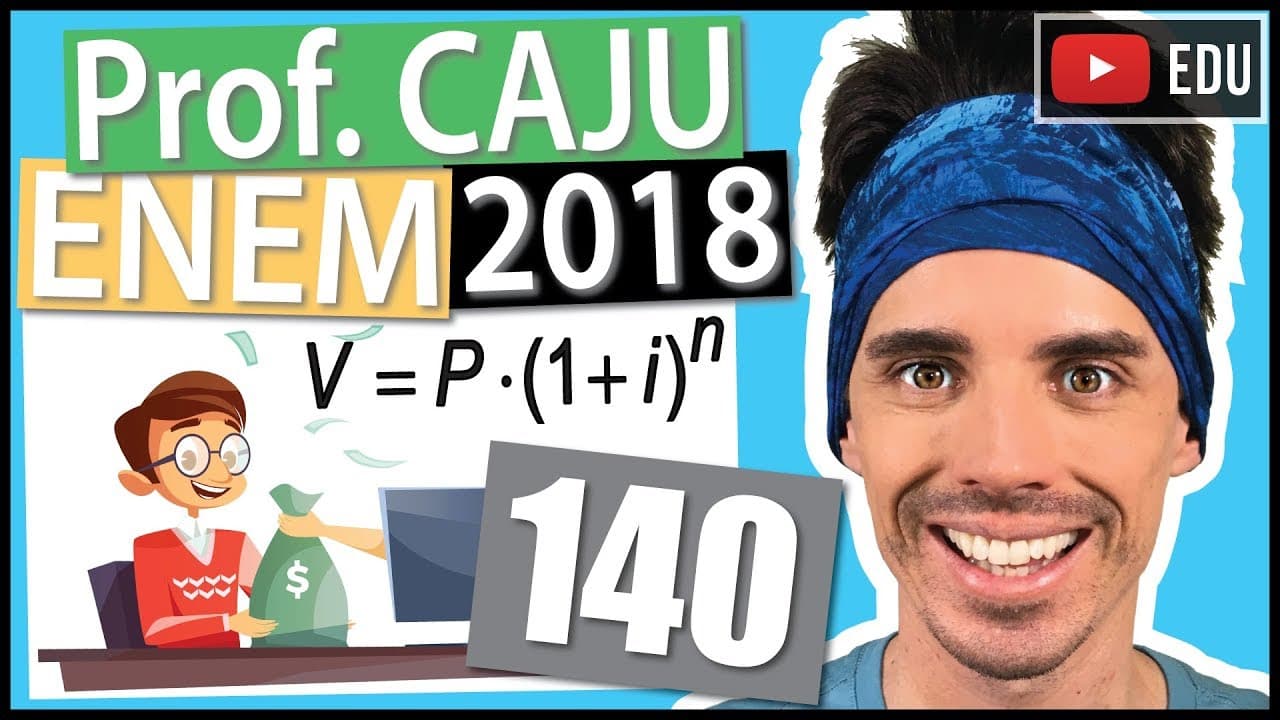 Thumbnail: [ENEM 2018] 140 📓 MATEMÁTICA FINANCEIRA Um contrato de empréstimo prevê que quando uma parcela é