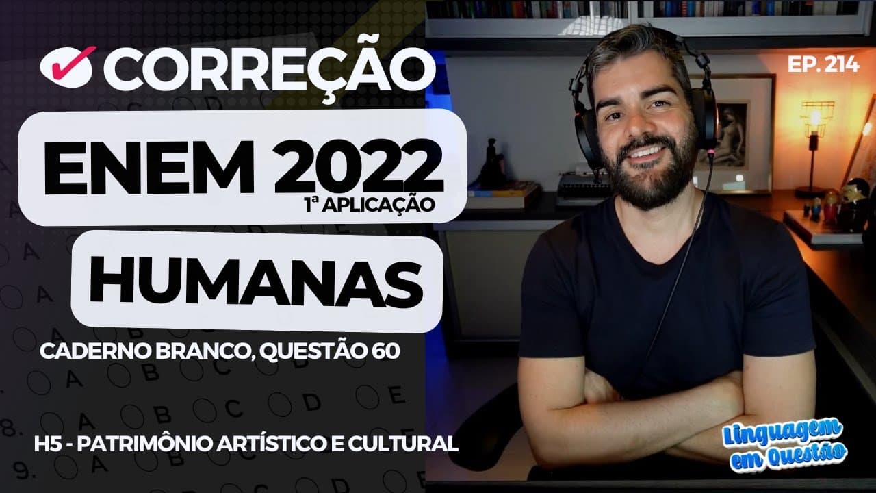 Thumbnail: ENEM 2022 1ª aplicação: O povo KAMBEBA (CH | H5 | Patrimônio artístico e cultural | Branco, 60) #214