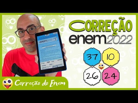 Thumbnail da aula: [CORREÇÃO DO ENEM] Questão 37 - Enem 2022 - Prova azul ▷ Positividade tóxica