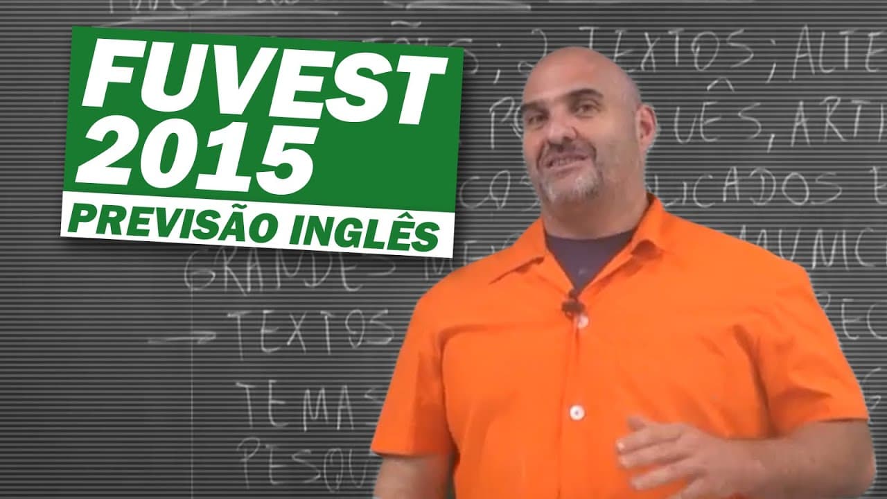 Thumbnail: FUVEST 2015 - PREVISÃO INGLÊS