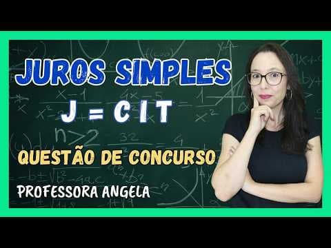 Thumbnail da aula: APRENDA JUROS SIMPLES e MONTANTE - Questão de Concurso