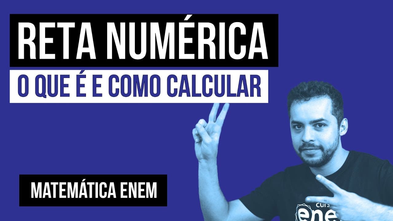 Thumbnail: RETA NUMÉRICA: o que é e como calcular | Matemática para o Enem | Lucas Borguezan