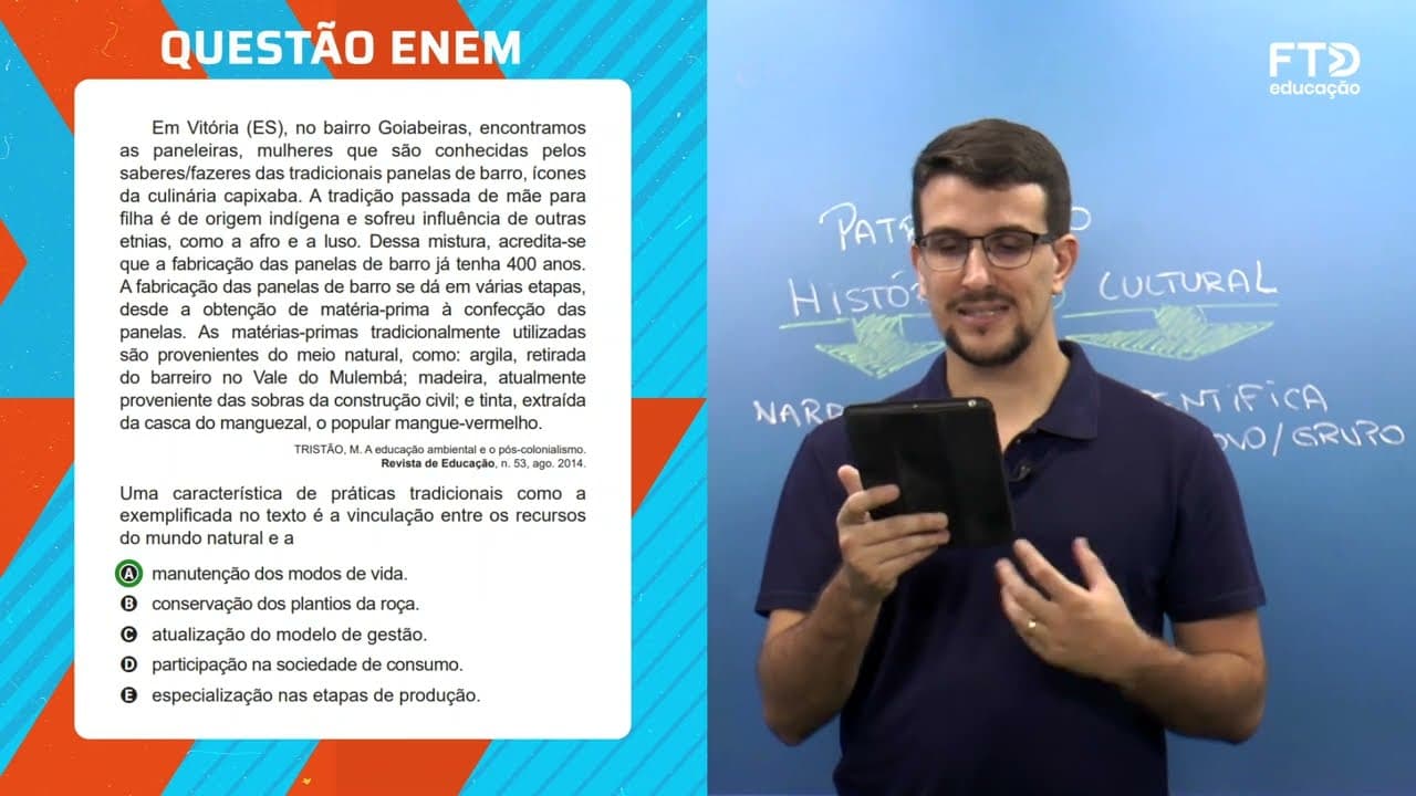 Thumbnail: FTD Resolve – Enem 2022 | Ciências Humanas – Questão 70 (prova rosa)