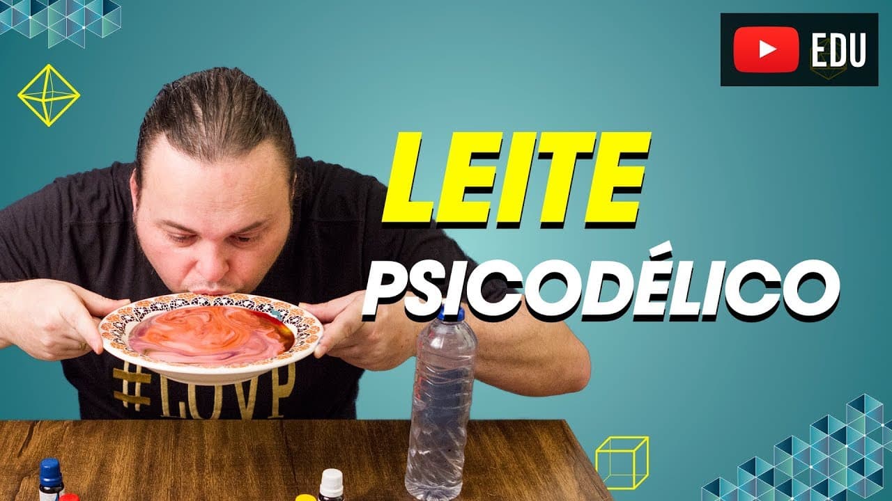Thumbnail: Leite Psicodélico | tensão superficial | Experiência | A Física explica #003