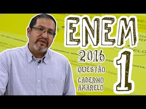 Thumbnail da aula: ENEM - Questão 1 (Caderno Amarelo)